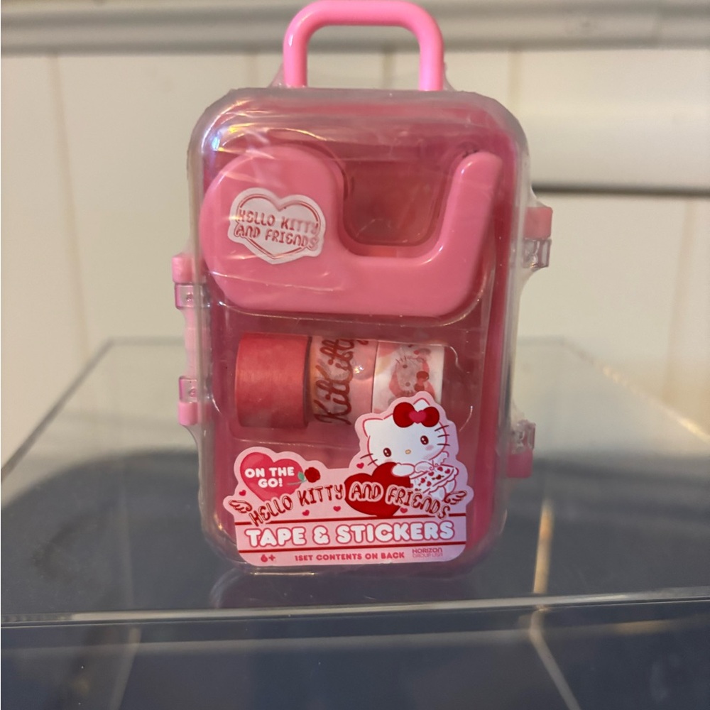 Hello Kitty Pink Washi Tape and Stickers Set